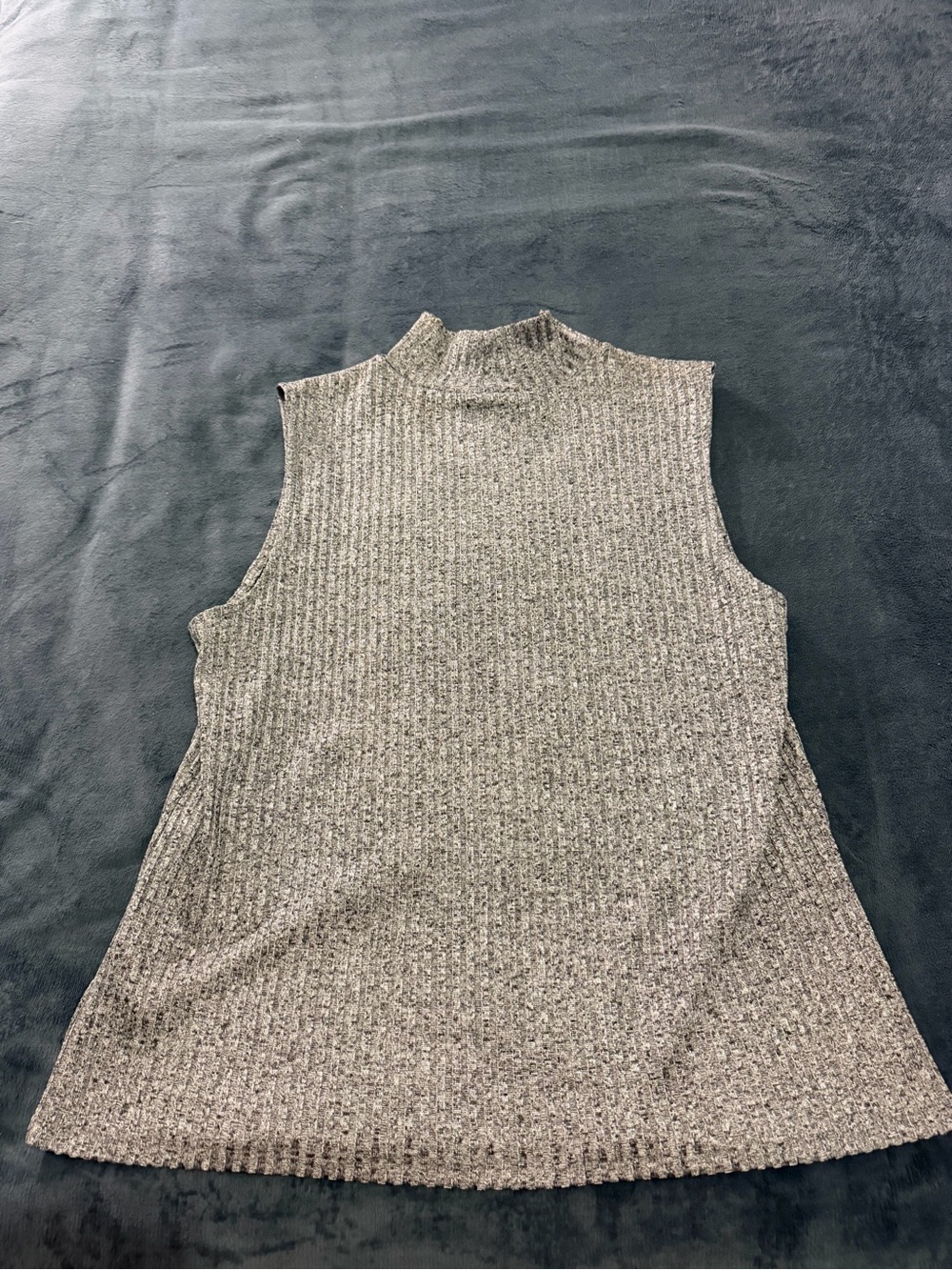 Covington Heather Gray Sleeveless Mock Neck Tank